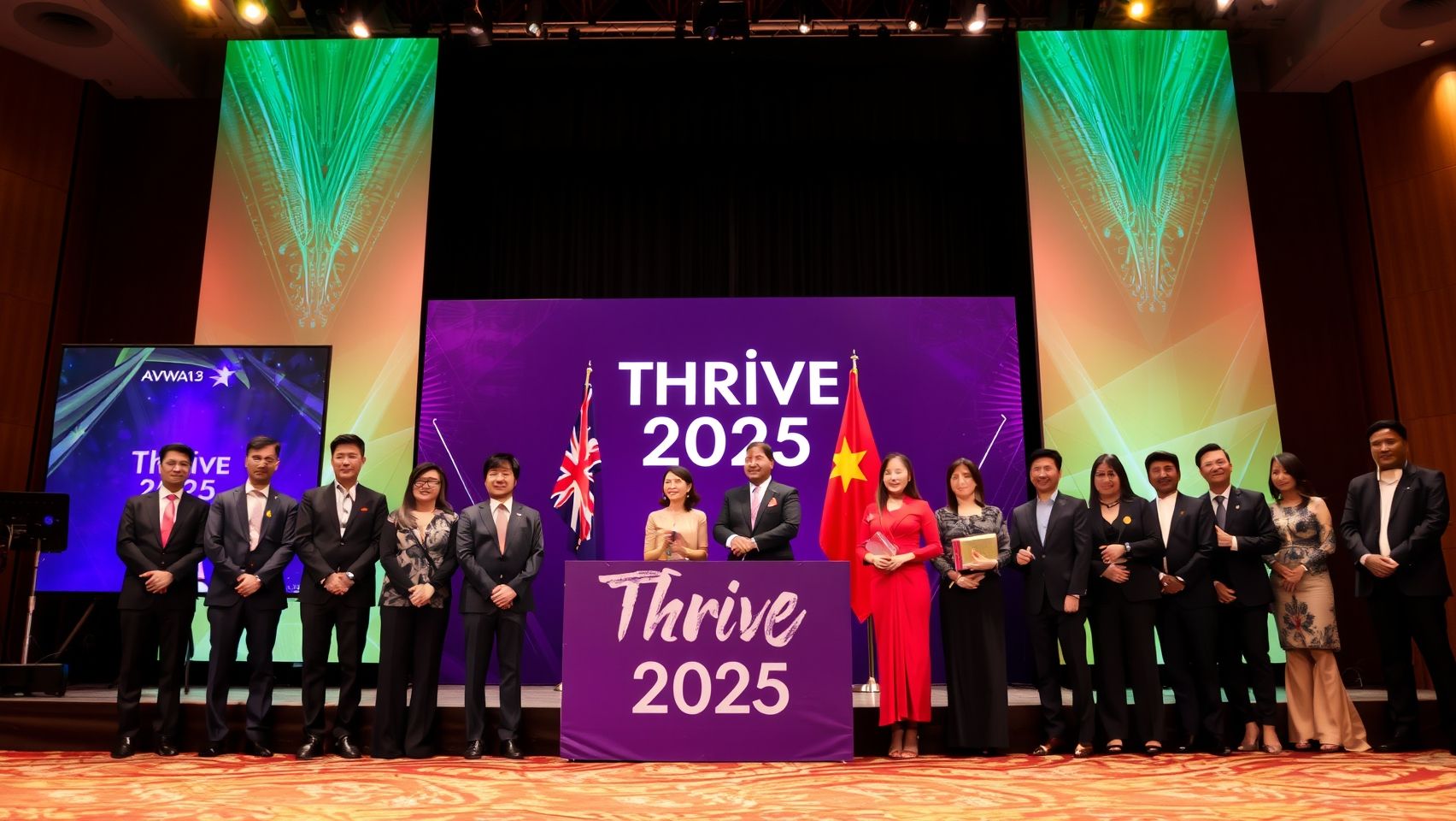 Đại diện AVWA và cộng đồng tại sự kiện Thrive 2025