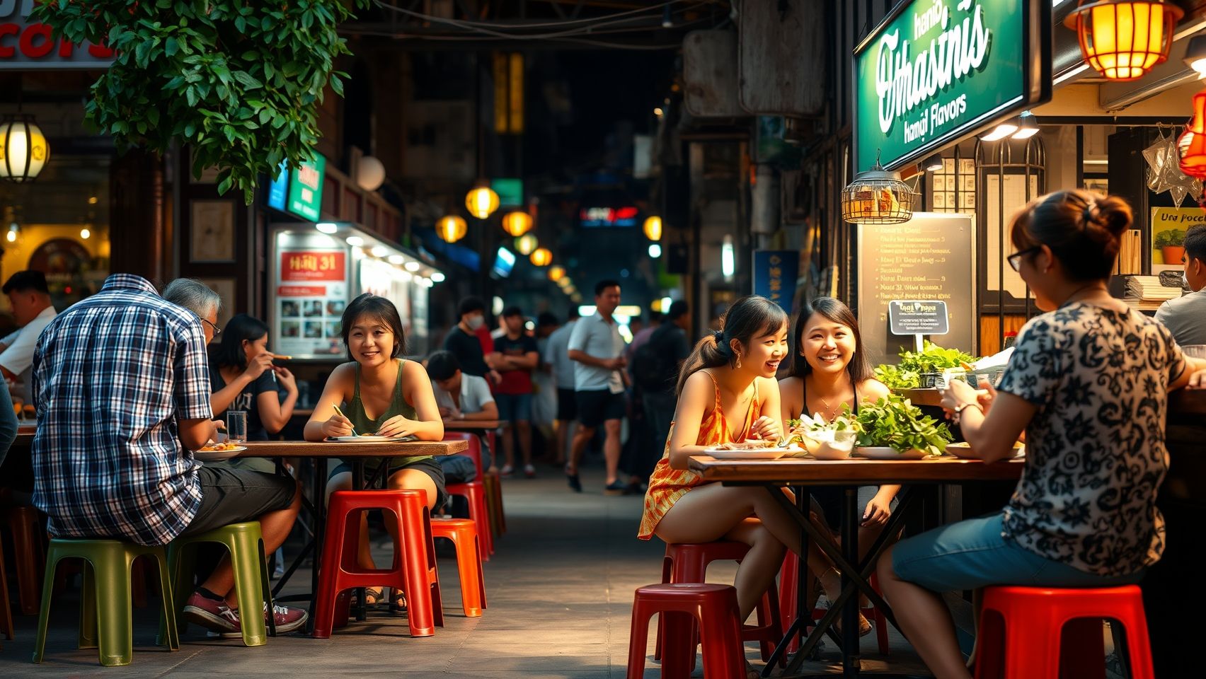 Du khách Úc khám phá ẩm thực đường phố Việt Nam