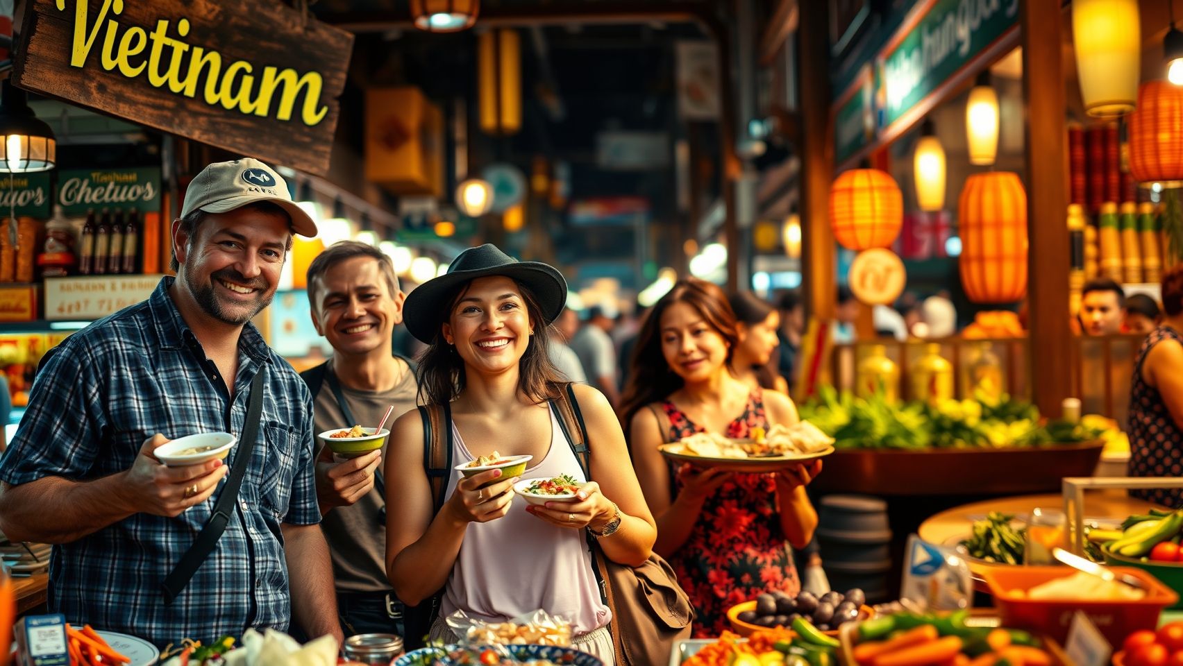 Du khách Úc khám phá ẩm thực đường phố Việt Nam