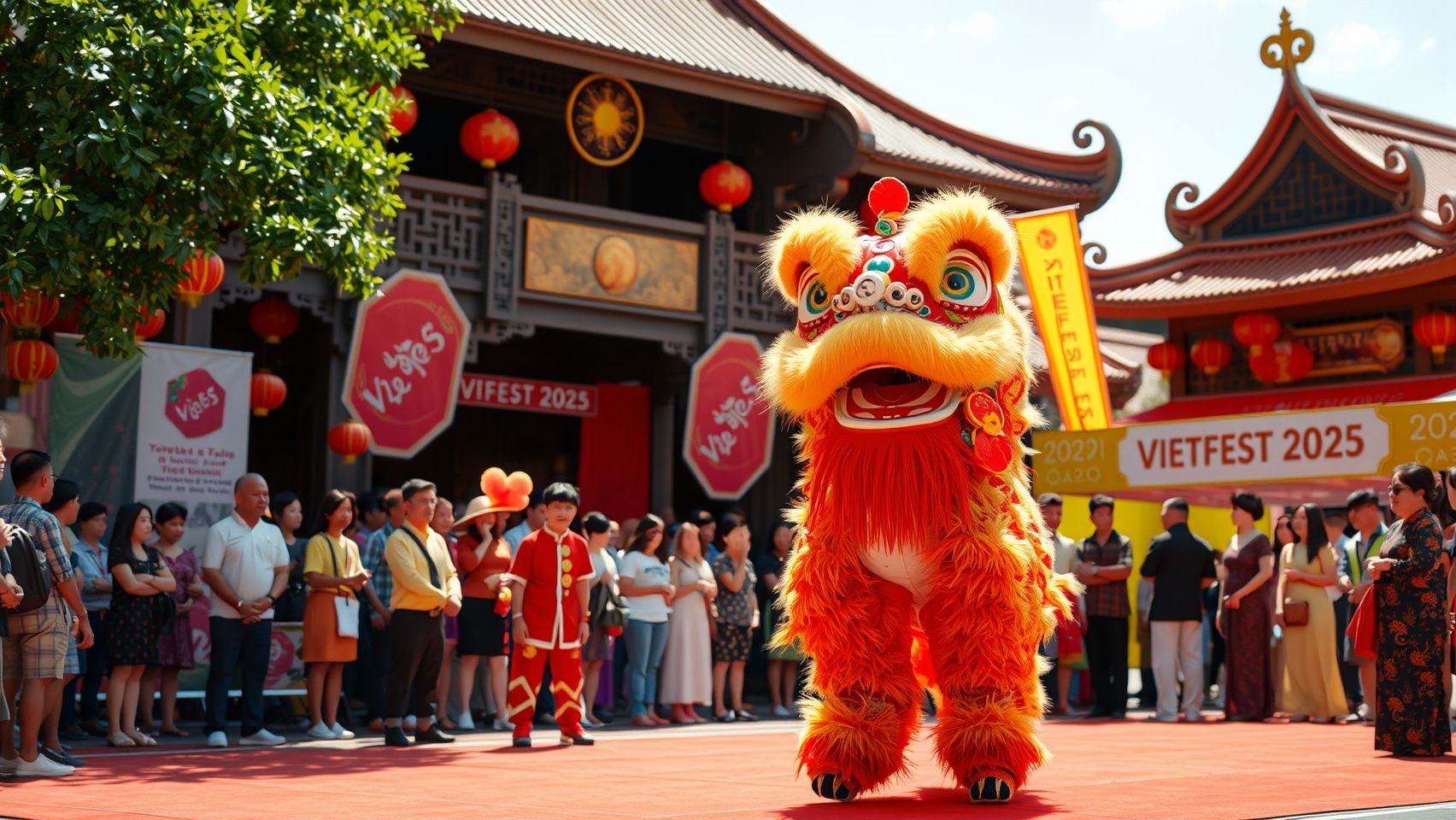 Múa lân tại VIETFEST 2025