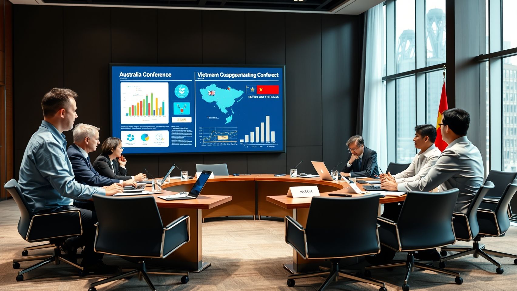 Một buổi thảo luận kinh tế giữa các đại biểu Úc và Việt Nam