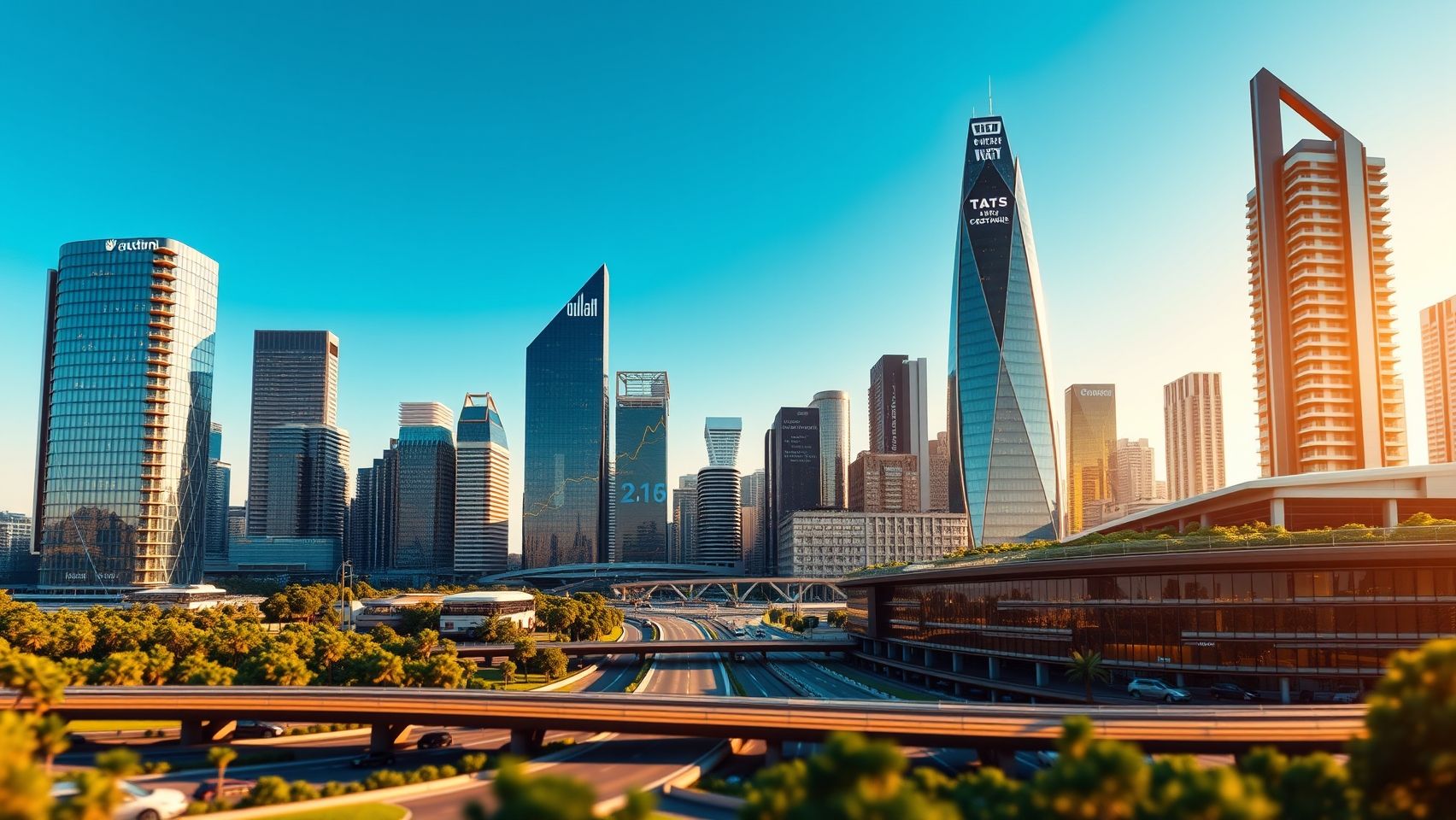 Toàn cảnh các tòa nhà hiện đại tại Úc, thể hiện sự phát triển đô thị và tiềm năng của thị trường bất động sản.