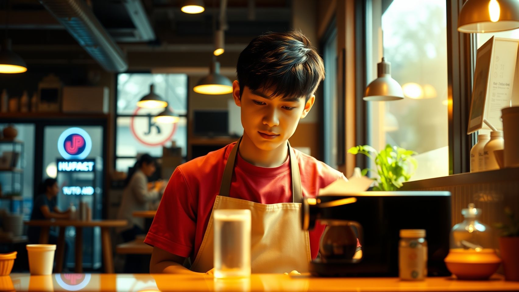 Sinh viên Việt Nam làm thêm trong quán cafe ở Úc