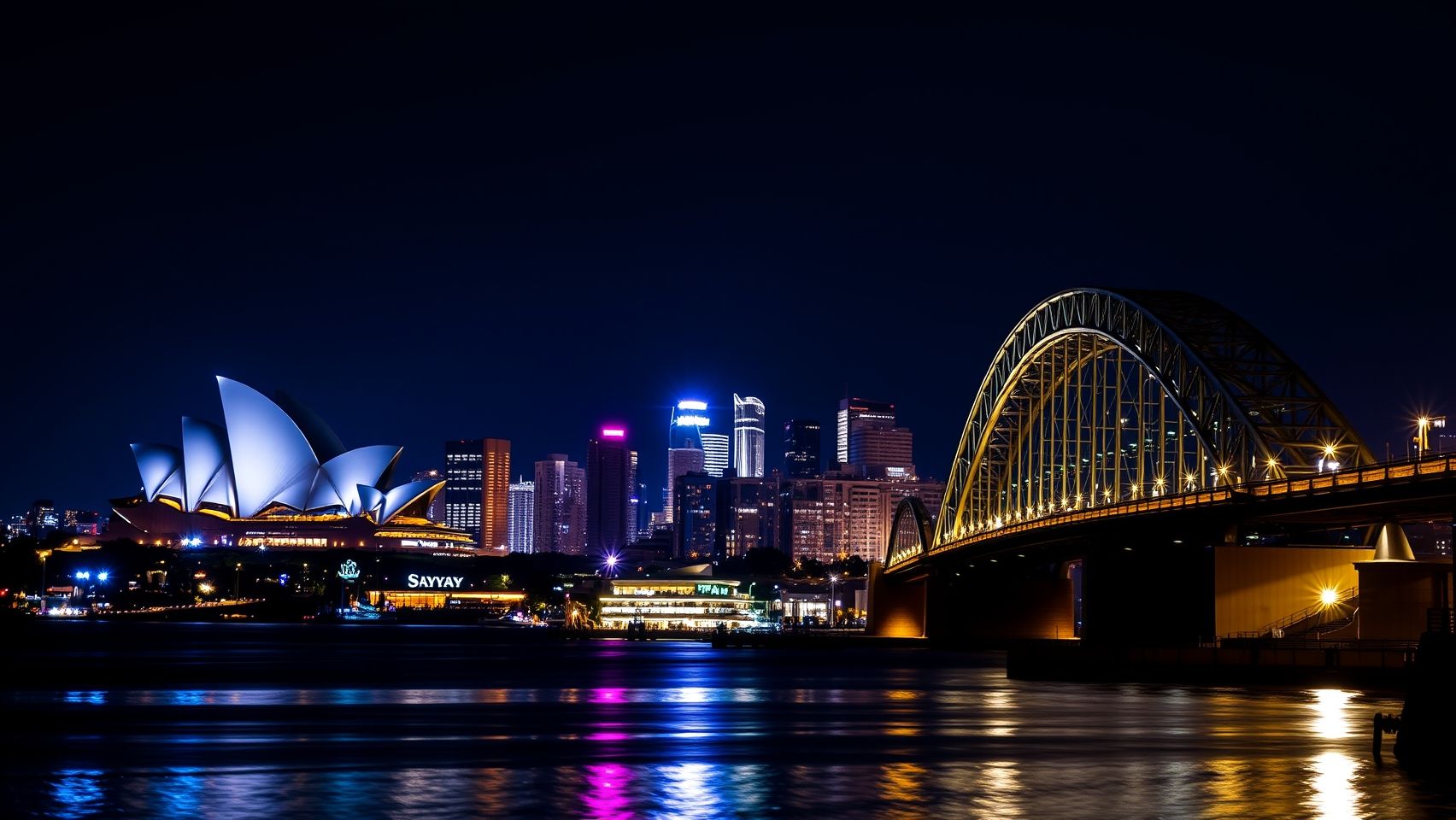 Thành phố Sydney hiện đại và cầu Cảng Sydney