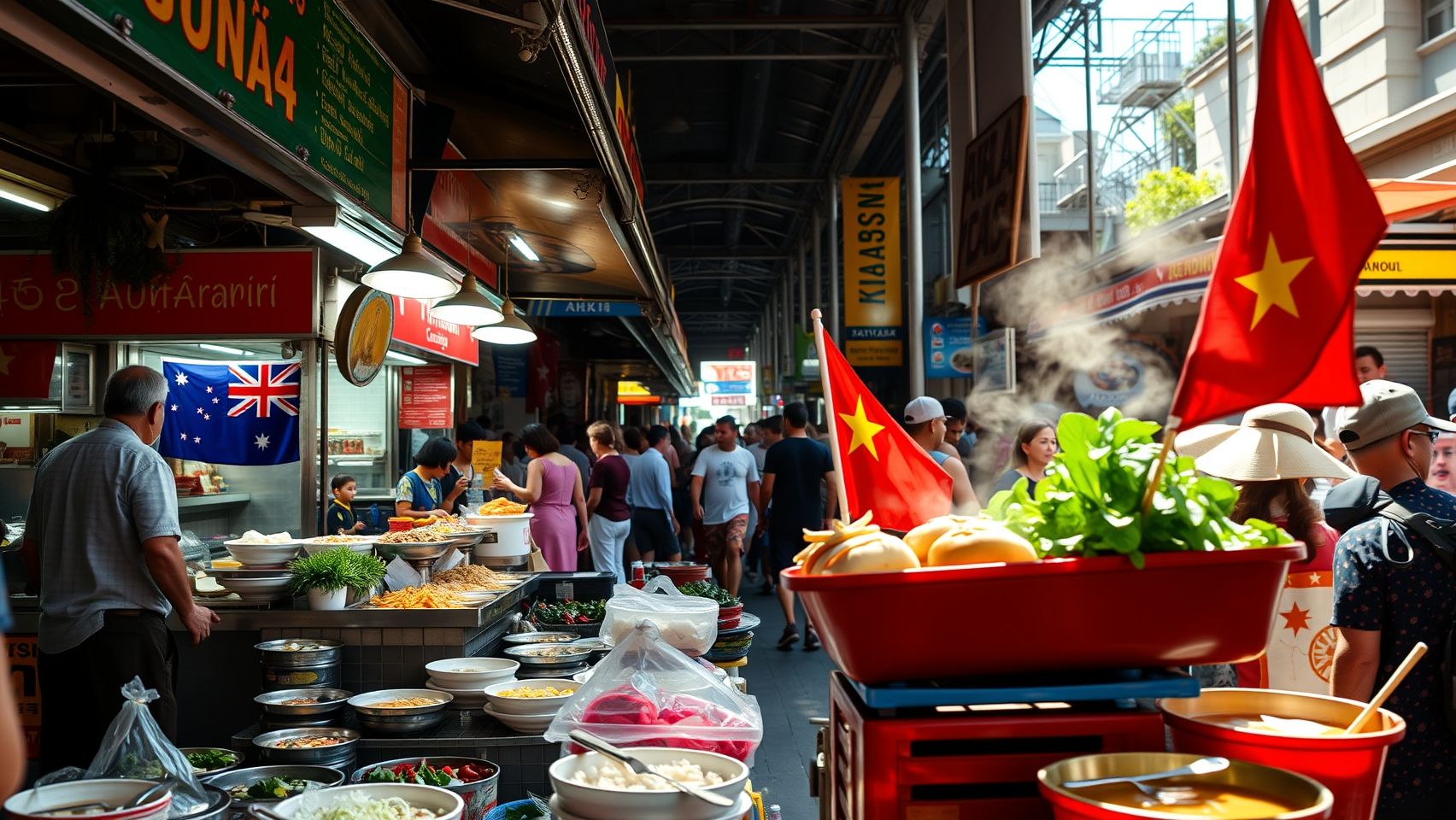 Bánh mì và phở Việt Nam tại Úc