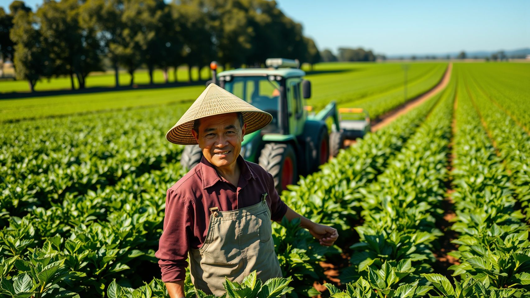 Người nông dân Việt Nam làm việc tại một trang trại hiện đại ở Úc