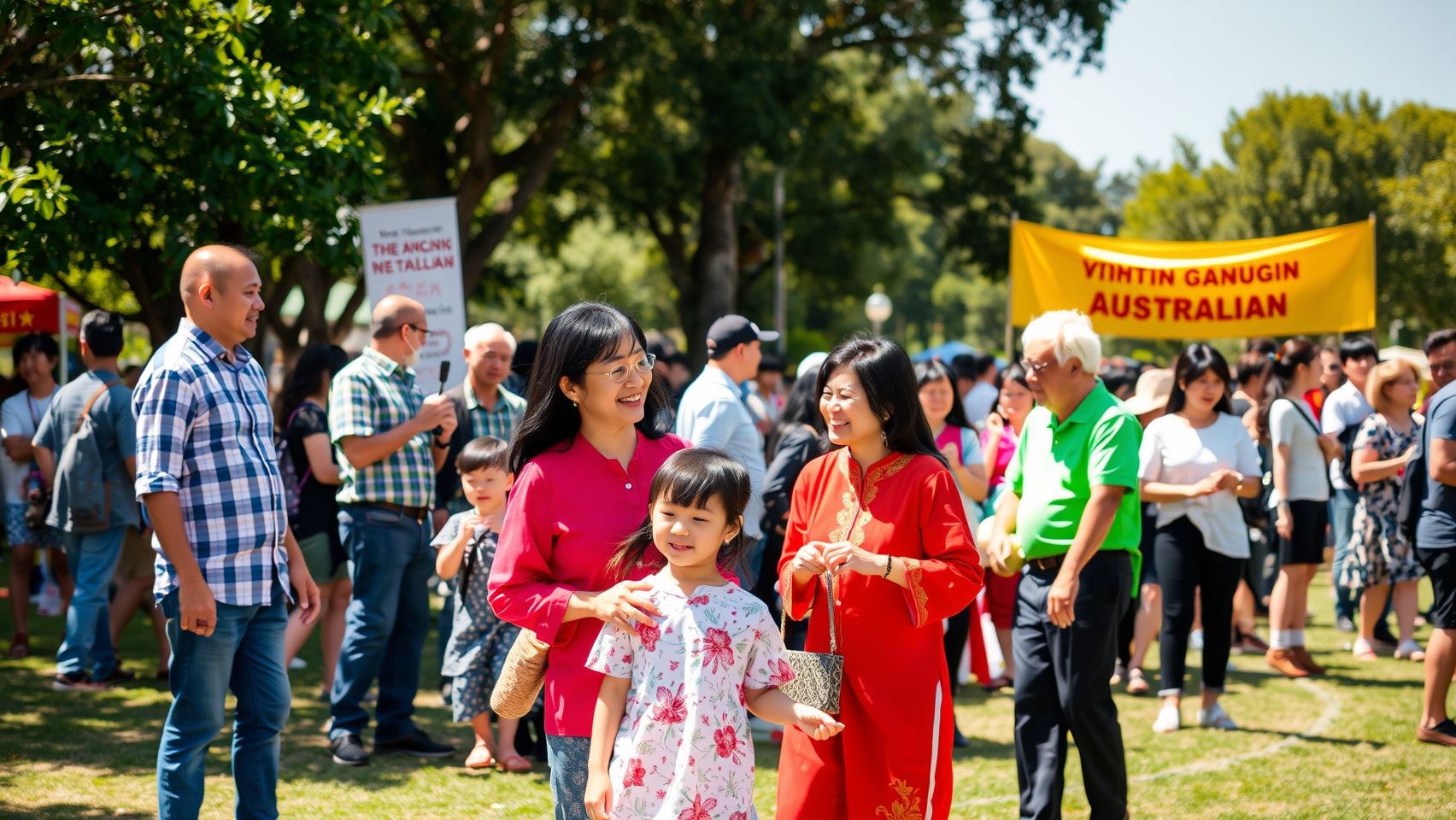 Một sự kiện cộng đồng sôi động của người Việt tại Úc với nhiều lứa tuổi tham gia, thể hiện tinh thần đoàn kết và hội nhập.