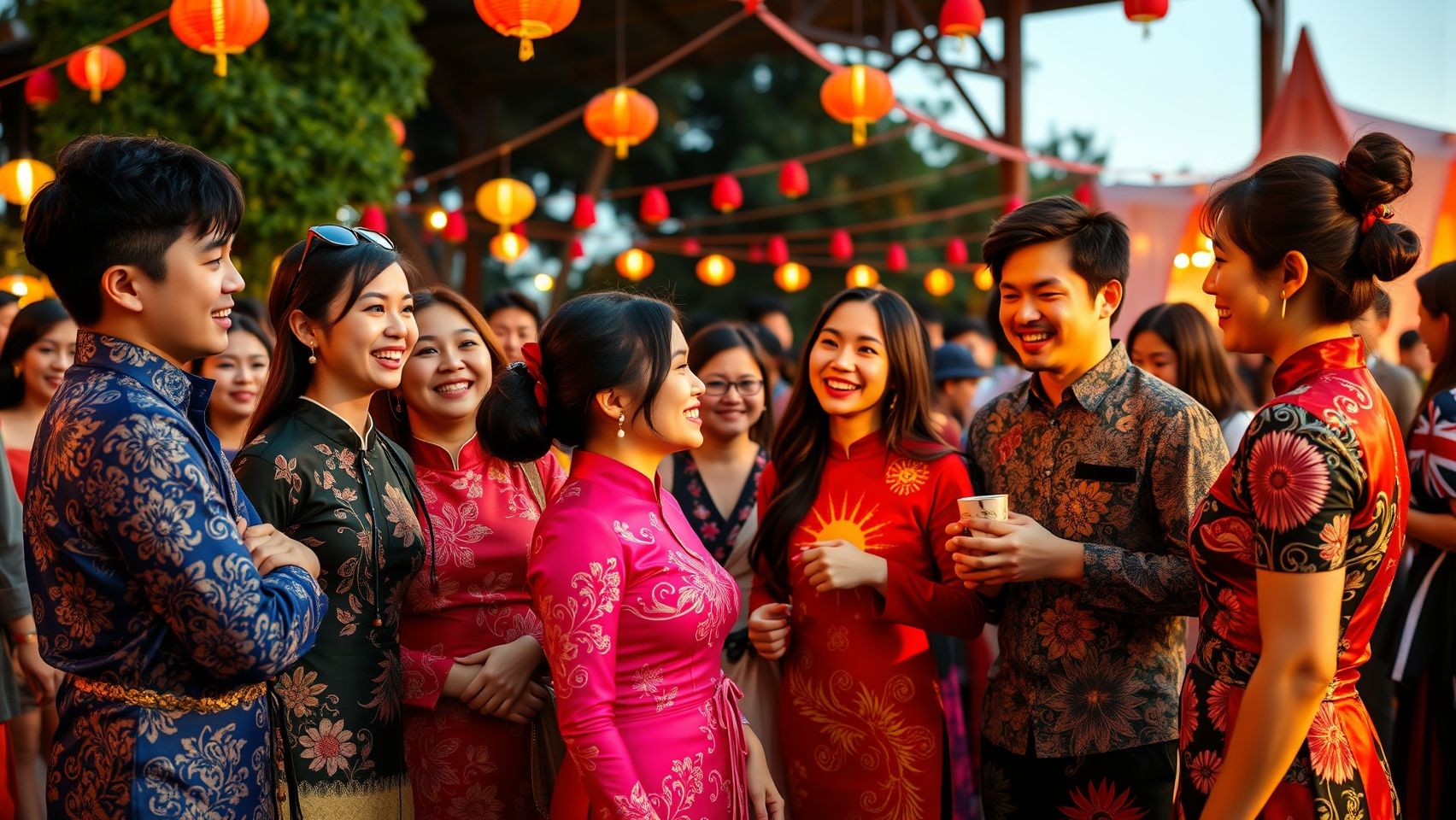 Thanh niên Việt Nam và Australia giao lưu văn hóa trong một sự kiện hữu nghị.