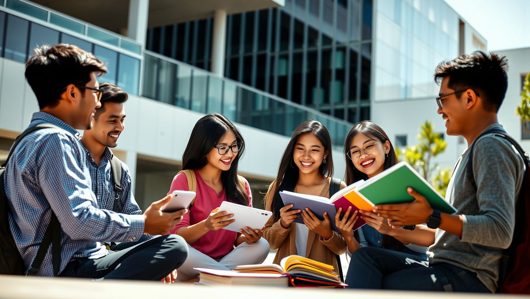 Sinh viên Việt Nam học tập tại một trường đại học ở Úc.