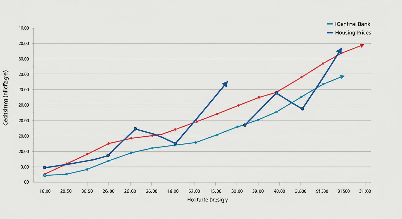 Biểu đồ lãi suất và giá nhà